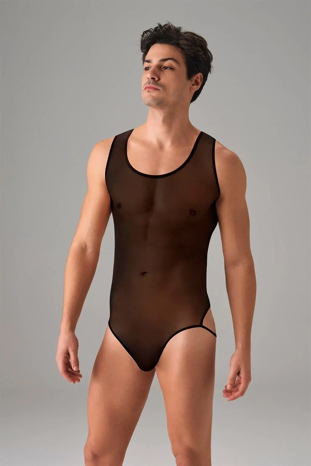 Doreanse 3013 Men's Sheer Thong Bodysuit